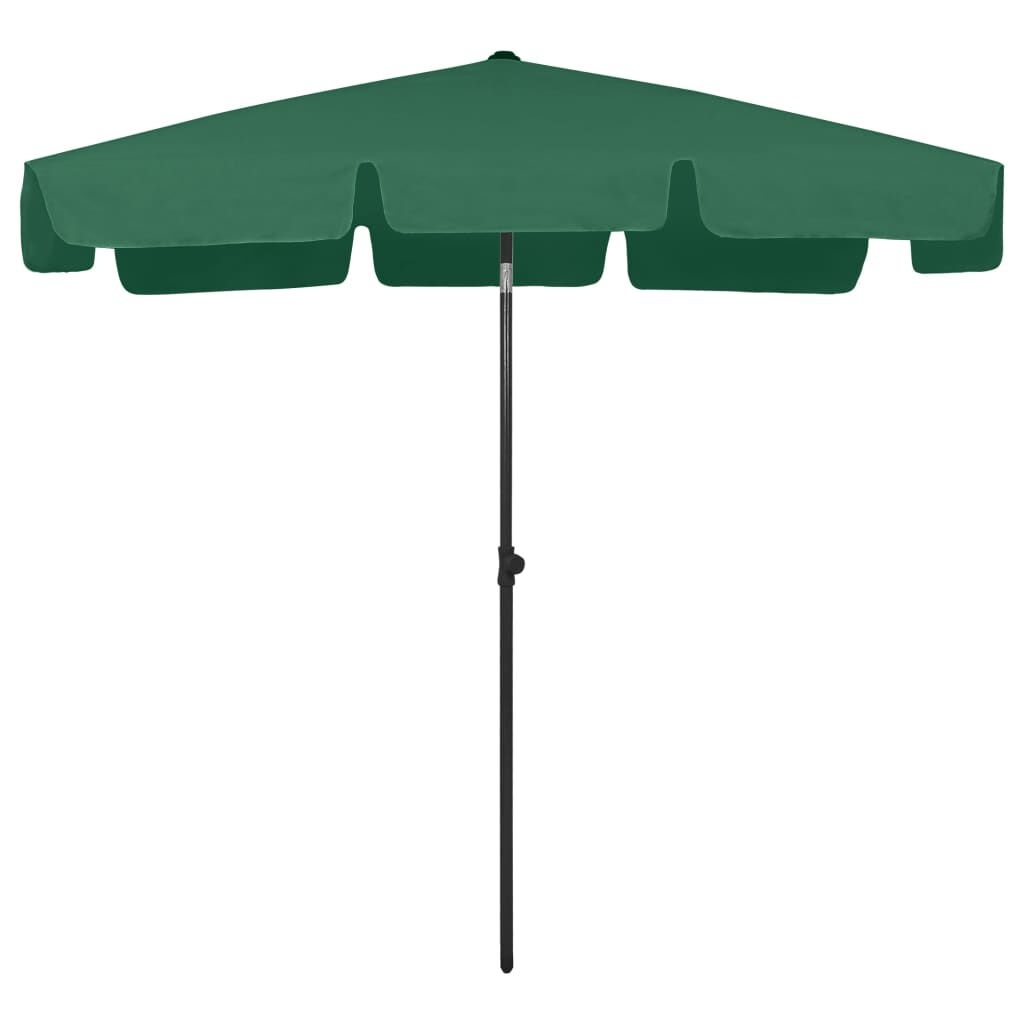vidaXL Strandparasol 200x125 cm groen - Nu met 60% Korting!