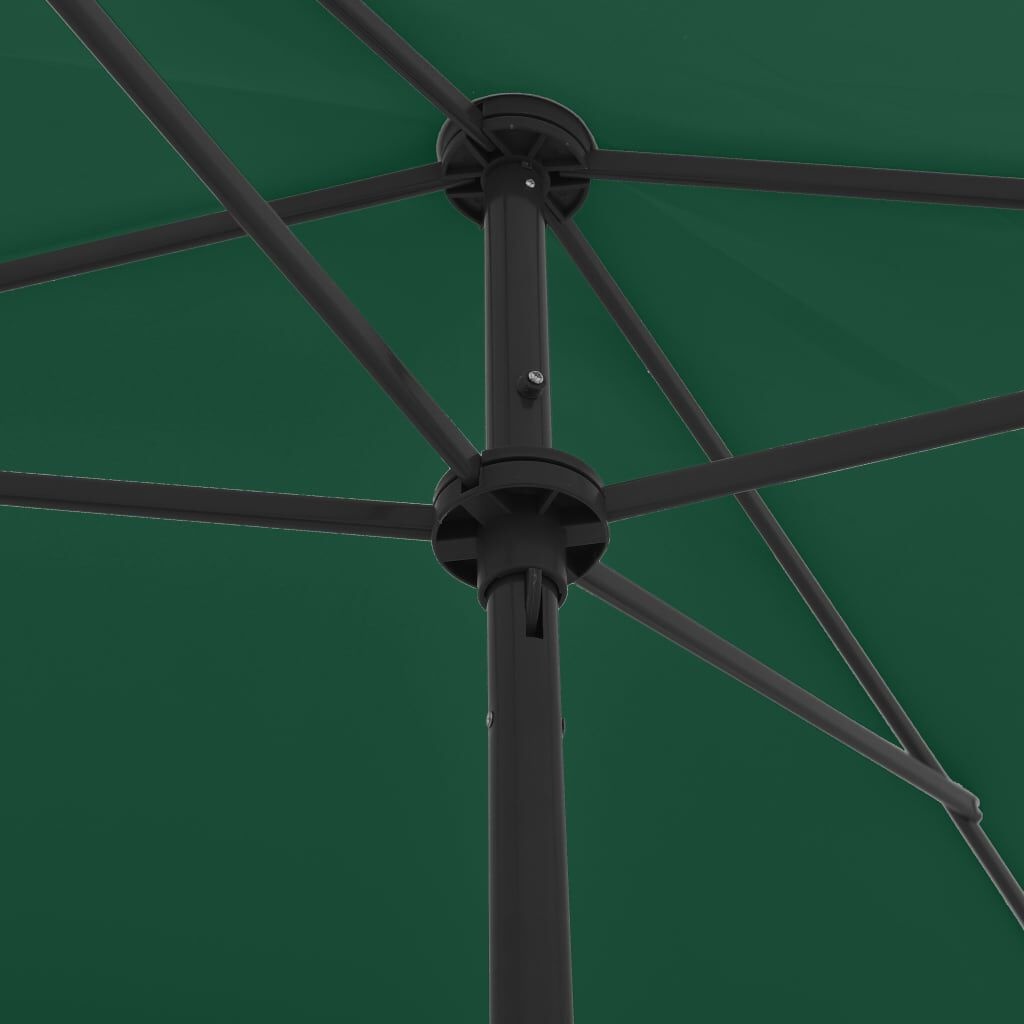 vidaXL Strandparasol 200x125 cm groen - Nu met 60% Korting!
