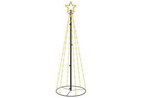 vidaXL Kegelkerstboom 108 LED's - 70x180 cm Warmwit - 35% Korting!