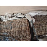 vidaXL Barkrukken 2 st. Abaca - 55% Korting