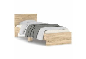 vidaXL Bedframe Sonoma Eiken 90x200cm - 55% Korting!