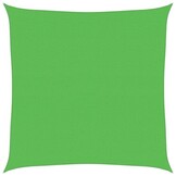 vidaXL Zonnezeil 4x4m HDPE Lichtgroen - 62% Korting!
