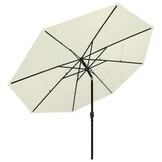 vidaXL Parasol 3,5m | 57% Korting | Zandkleur Aluminium Paal