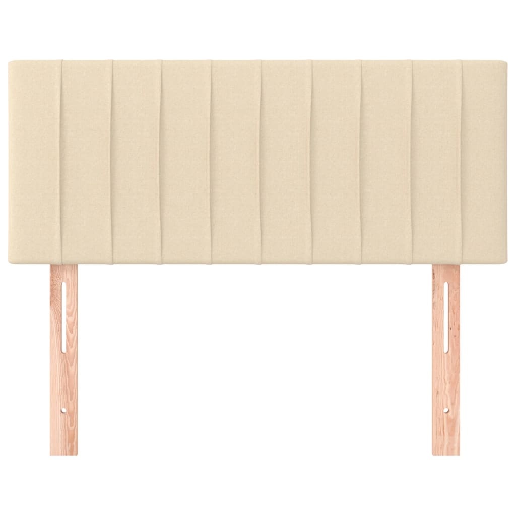 vidaXL Hoofdbord 80x5x78/88 cm stof crèmekleurig - 41% Korting!
