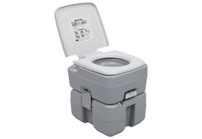 vidaXL Kampeertoilet 20+10L Grijs | 41% Korting | Retourdeal