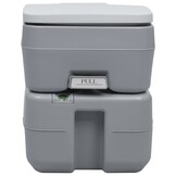 vidaXL Kampeertoilet 20+10L Grijs | 41% Korting | Retourdeal