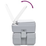 vidaXL Kampeertoilet 20+10L Grijs | 41% Korting | Retourdeal