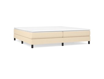 vidaXL Bedframe Crème (200x200 cm) - 60% Korting