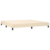 vidaXL Bedframe Crème (200x200 cm) - 60% Korting