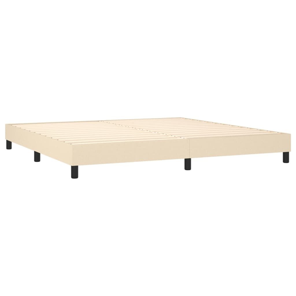 vidaXL Bedframe Crème (200x200 cm) - 60% Korting