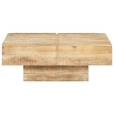vidaXL Salontafel Massief Mangohout 80x80x28 cm - 55% Korting!