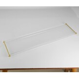 Acryl Badkuip Plateau met Gouden Handvatten - 80cm (30% Korting)