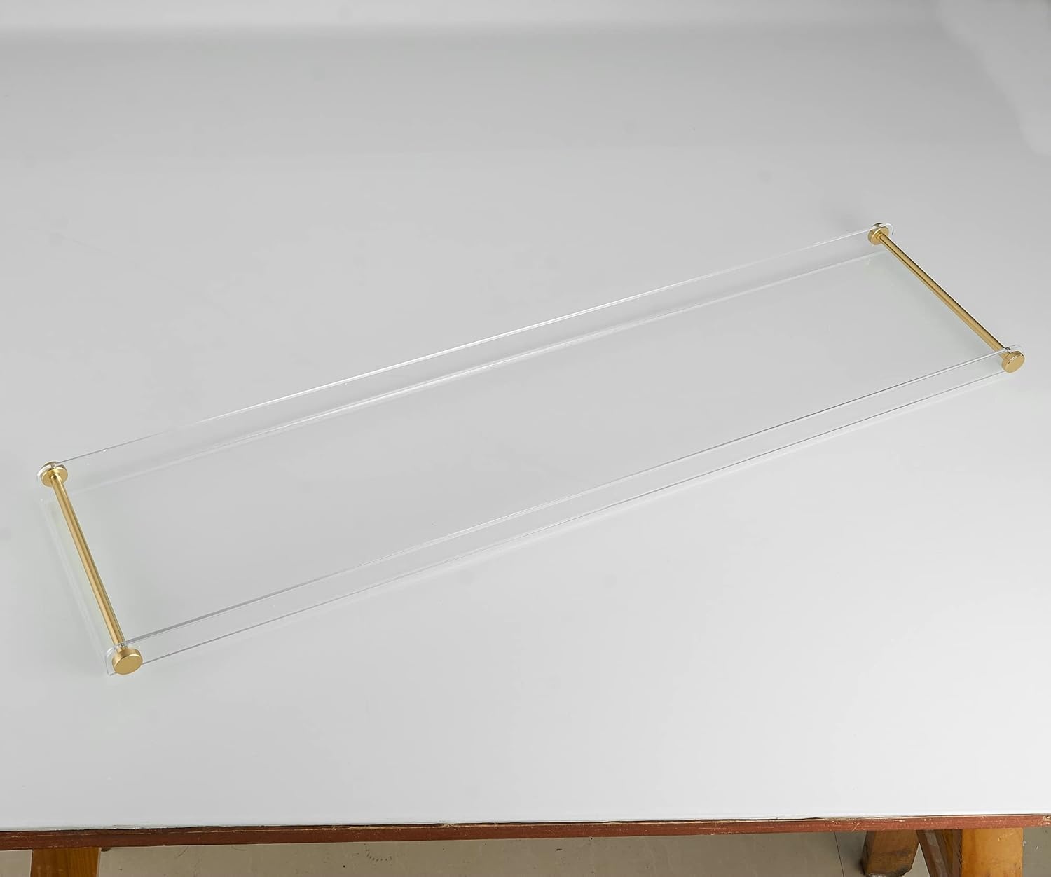 Acryl Badkuip Plateau met Gouden Handvatten - 80cm (30% Korting)