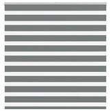 vidaXL Zebra Rolgordijn Donkergrijs 140x100 cm - 60% Korting!