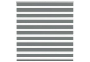 vidaXL Zebra Rolgordijn Donkergrijs 140x100 cm - 60% Korting!