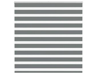 vidaXL Zebra Rolgordijn Donkergrijs 140x100 cm - 60% Korting!