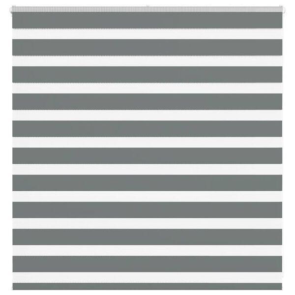 vidaXL Zebra Rolgordijn Donkergrijs 140x100 cm - 60% Korting!