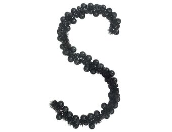 vidaXL Kerstbal Guirlande Zwart - 60% Korting!