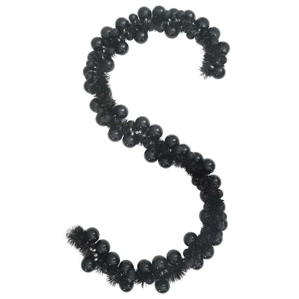 vidaXL Kerstbal Guirlande Zwart - 60% Korting!