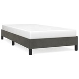 vidaXL Bedframe Fluweel Donkergrijs 100x200cm - Nu met 37% korting!
