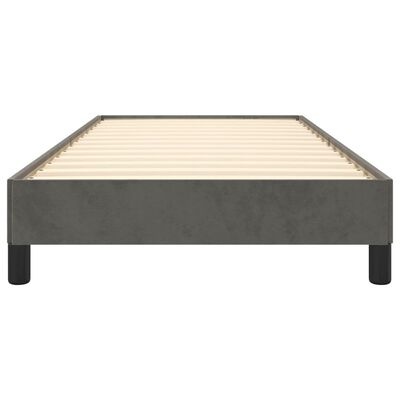 vidaXL Bedframe Fluweel Donkergrijs 100x200cm - Nu met 37% korting!