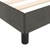 vidaXL Bedframe Fluweel Donkergrijs 100x200cm - Nu met 37% korting!