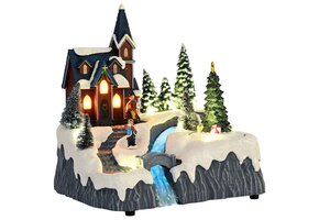 vidaXL Kerstdorp met Muziek - 60% Korting! - Kunststof