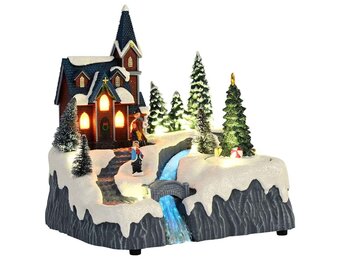 vidaXL Kerstdorp met Muziek - 60% Korting! - Kunststof