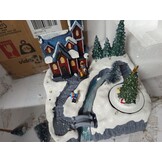 vidaXL Kerstdorp met Muziek - 60% Korting! - Kunststof