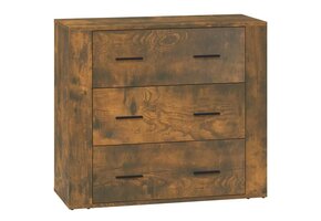 vidaXL Dressoir gerookt eiken: 80x33x70 cm - 42% Korting