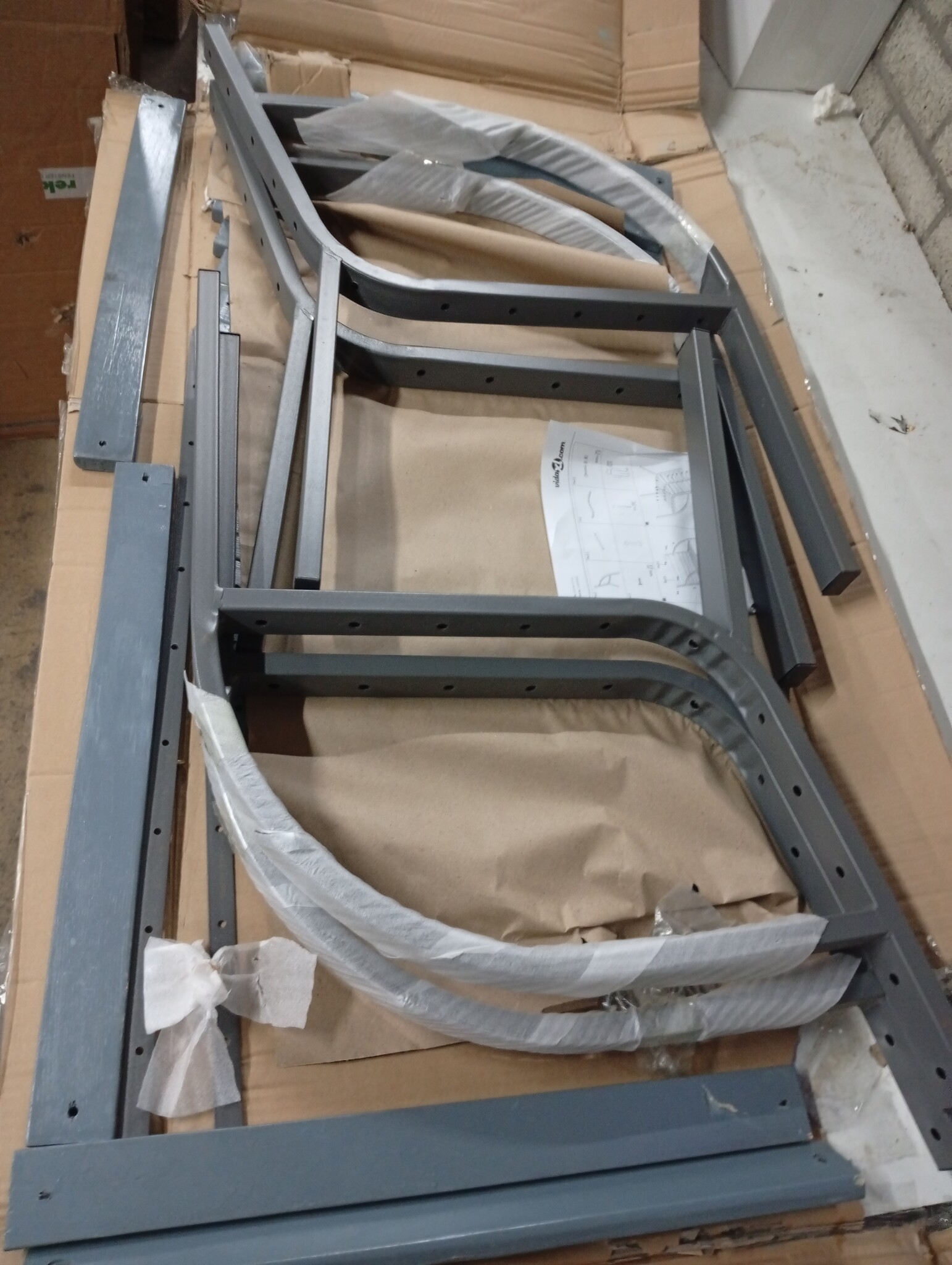 vidaXL Tuinstoelen (2 stuks) - Hout & Staal - Grijs - 59% Korting