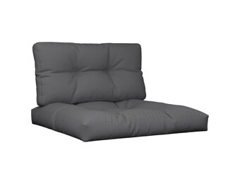 vidaXL Palletkussens 2 st. Antraciet - 64% Korting!