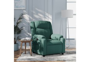 vidaXL Fauteuil Verstelbaar Stof Donkergroen - 37% Korting