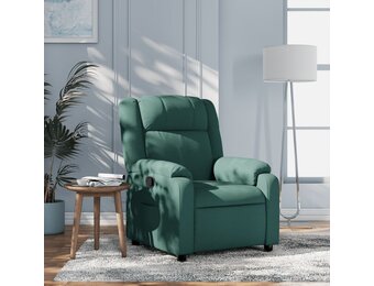 vidaXL Fauteuil Verstelbaar Stof Donkergroen - 37% Korting