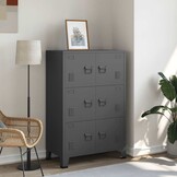 VidaXL Industriële Opbergkast (Antraciet) - Nu 37% Korting!