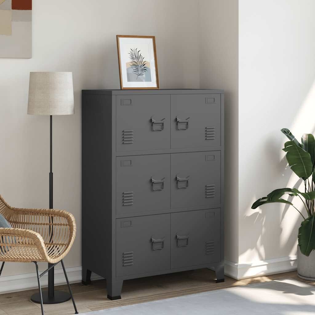 VidaXL Industriële Opbergkast (Antraciet) - Nu 37% Korting!