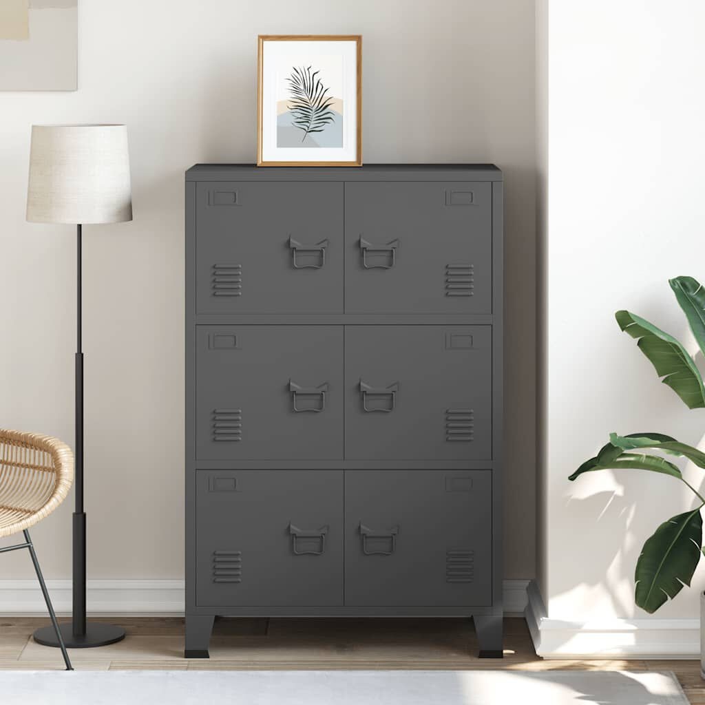 VidaXL Industriële Opbergkast (Antraciet) - Nu 37% Korting!