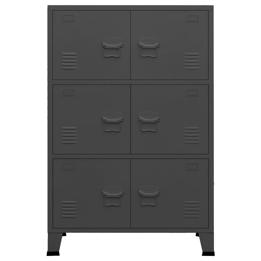 VidaXL Industriële Opbergkast (Antraciet) - Nu 37% Korting!