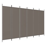 vidaXL Kamerscherm 6 Panelen - 42% Korting - Antraciet 300x220cm