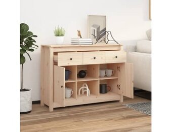 vidaXL Dressoir Grenenhout 100x35x74,5 cm - 35% Korting