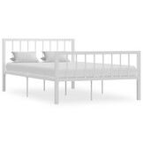 vidaXL Bedframe Metaal Wit 120x200 cm - Nu met 55% Korting!