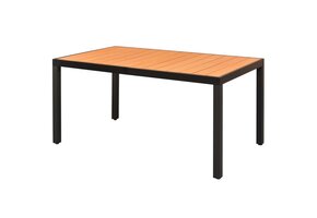 vidaXL Tuintafel Aluminium & HKC Bruin | 150x90x74 cm | 30% Korting