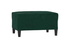 VidaXL Voetenbank Fluweel Donkergroen (70x55x41 cm) - 30% Korting!