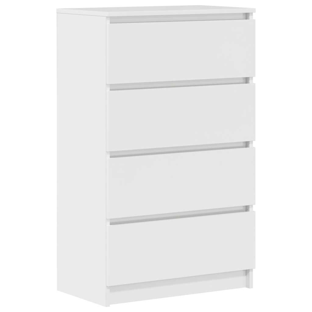 vidaXL Dressoir Hoogglans Wit 60x35x98,5 cm - 30% Korting!