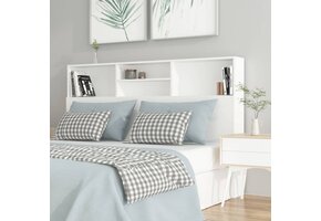 vidaXL Hoofdbordkast 160cm Wit - Nu 35% Korting!