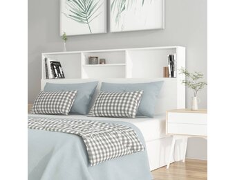 vidaXL Hoofdbordkast 160cm Wit - Nu 35% Korting!