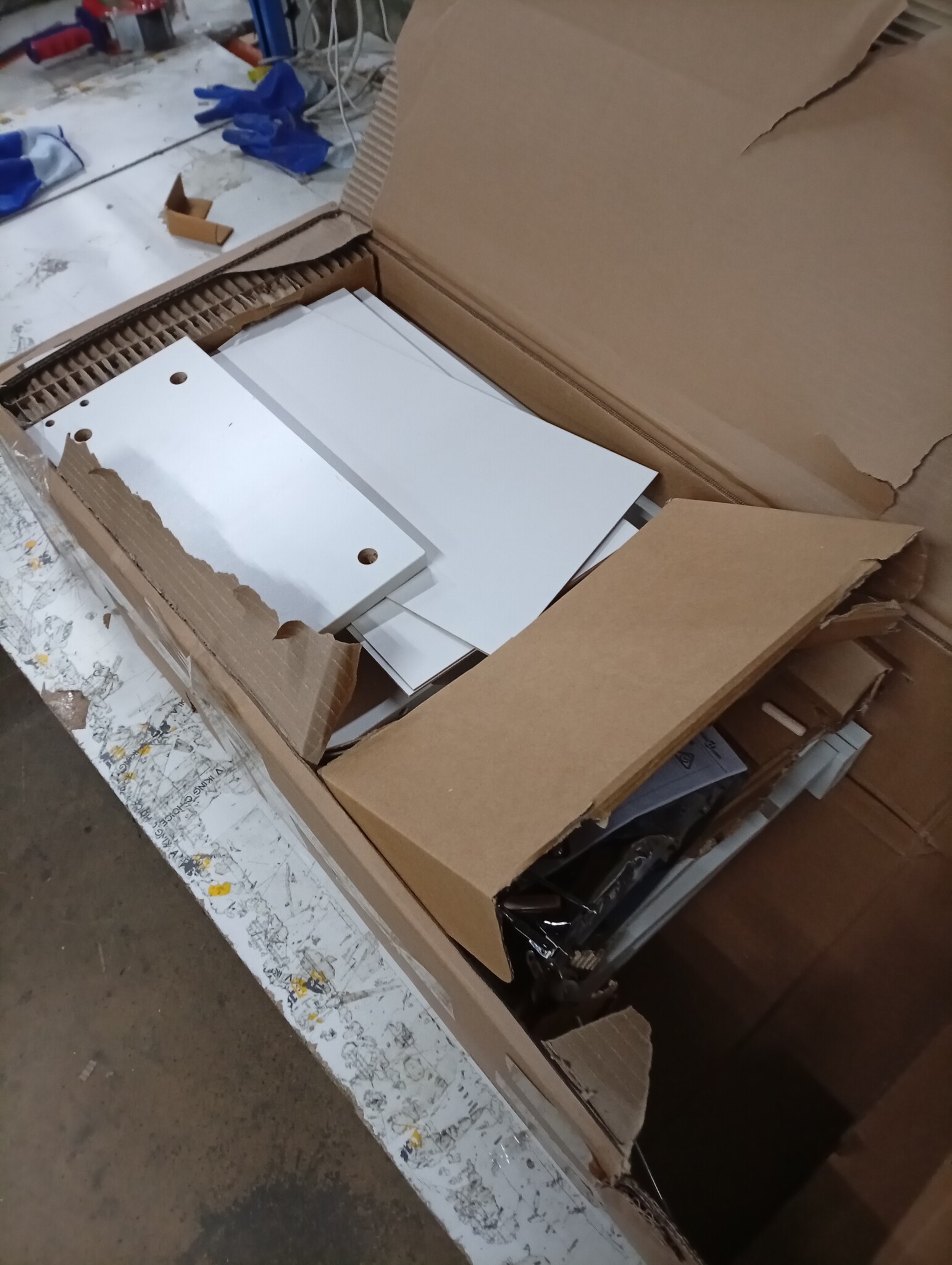 vidaXL TV-meubel Wit met LED - 120x35x40 cm - 55% Korting