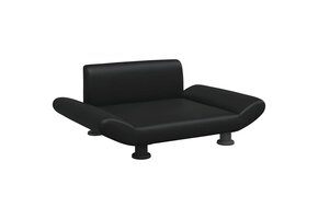 vidaXL Hondenmand Kunstleer Zwart 70x45x28 cm - Nu 60% Korting!