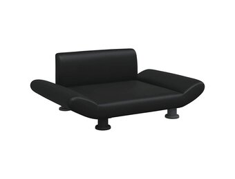 vidaXL Hondenmand Kunstleer Zwart 70x45x28 cm - Nu 60% Korting!