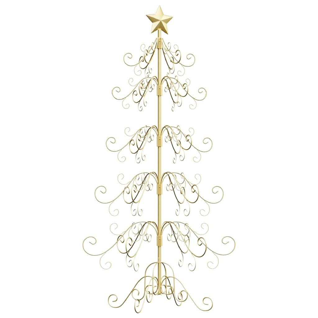 vidaXL Metalen Kerstboom Goud 150cm - 60% KORTING!